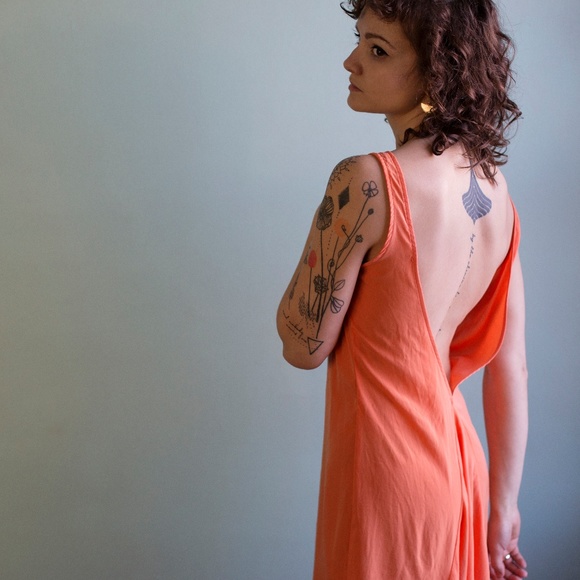 Bright Backless High-Low Cocktail Dress - Picture 3 of 5